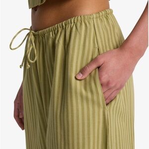 billabong another wave beach pants cedar stripe (green)